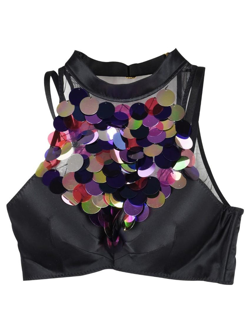 Agent Provocateur Reno Embellished High Neck Bra