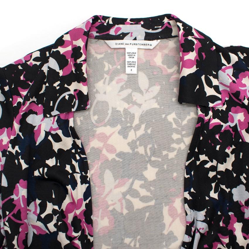 Diane von Furstenberg Jessica Printed Silk Wrap Dress