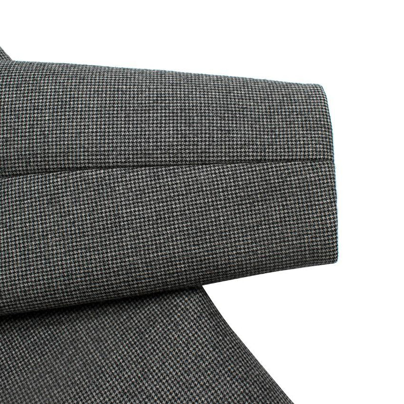 Balenciaga Wool Houndstooth Structured Crop Jacket