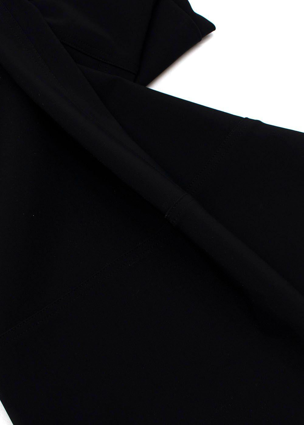 Black Satin Wide Leg Trousers