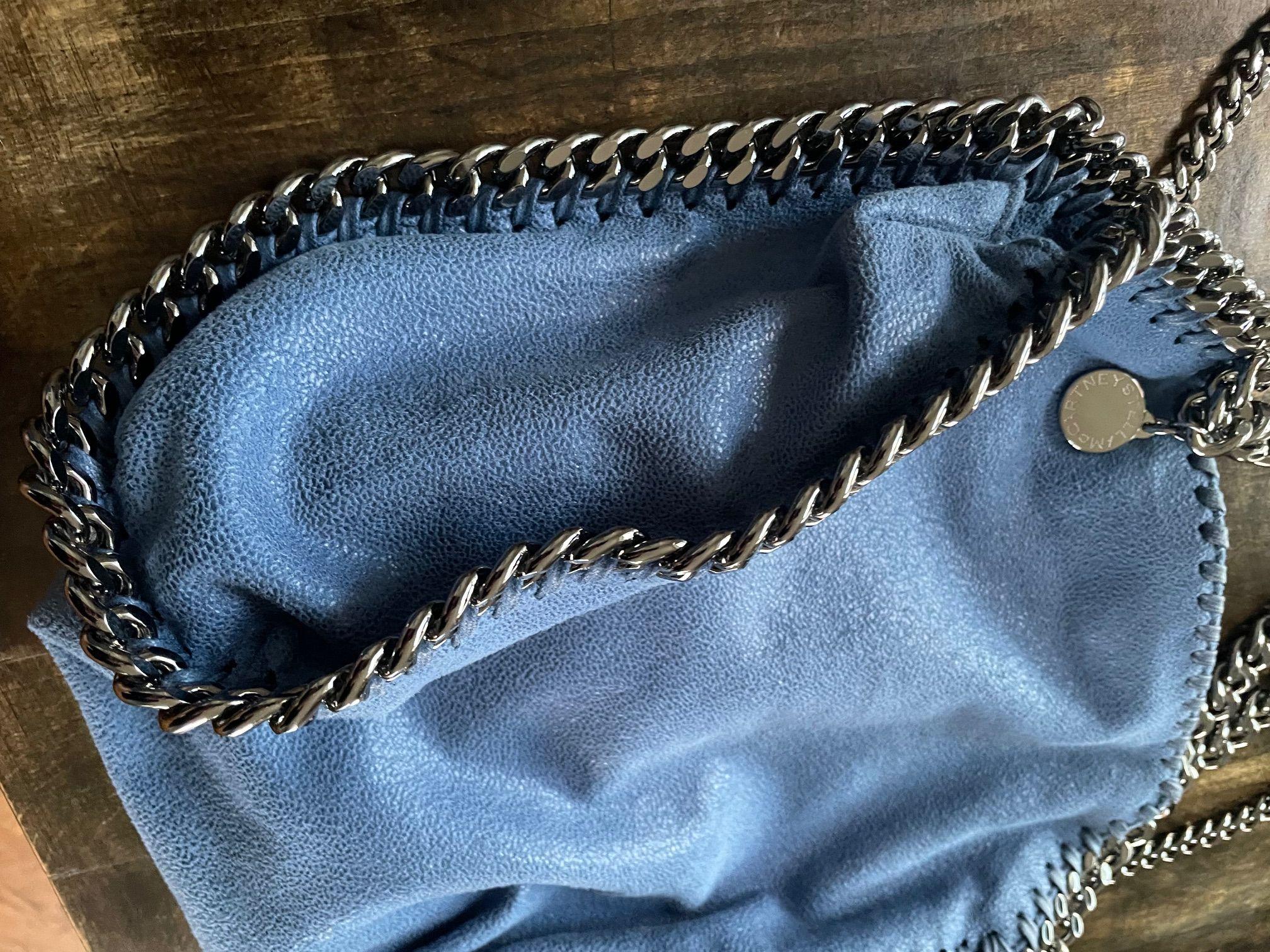 Stella McCartney Blue Tiny Falabella Tote