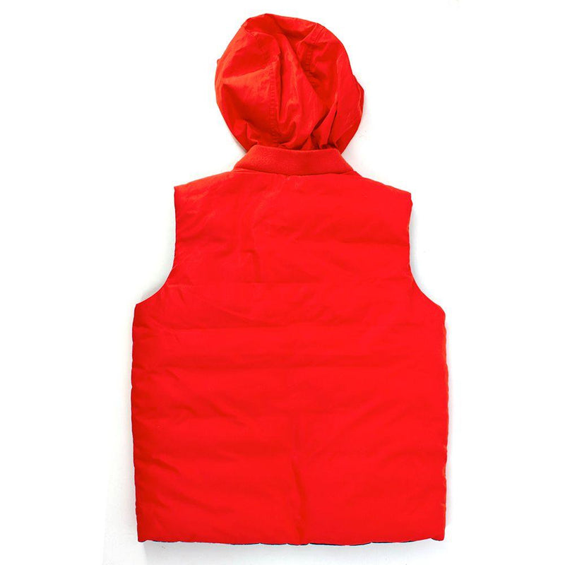 Jacadi Blue and Red Reversible Hooded Gilet