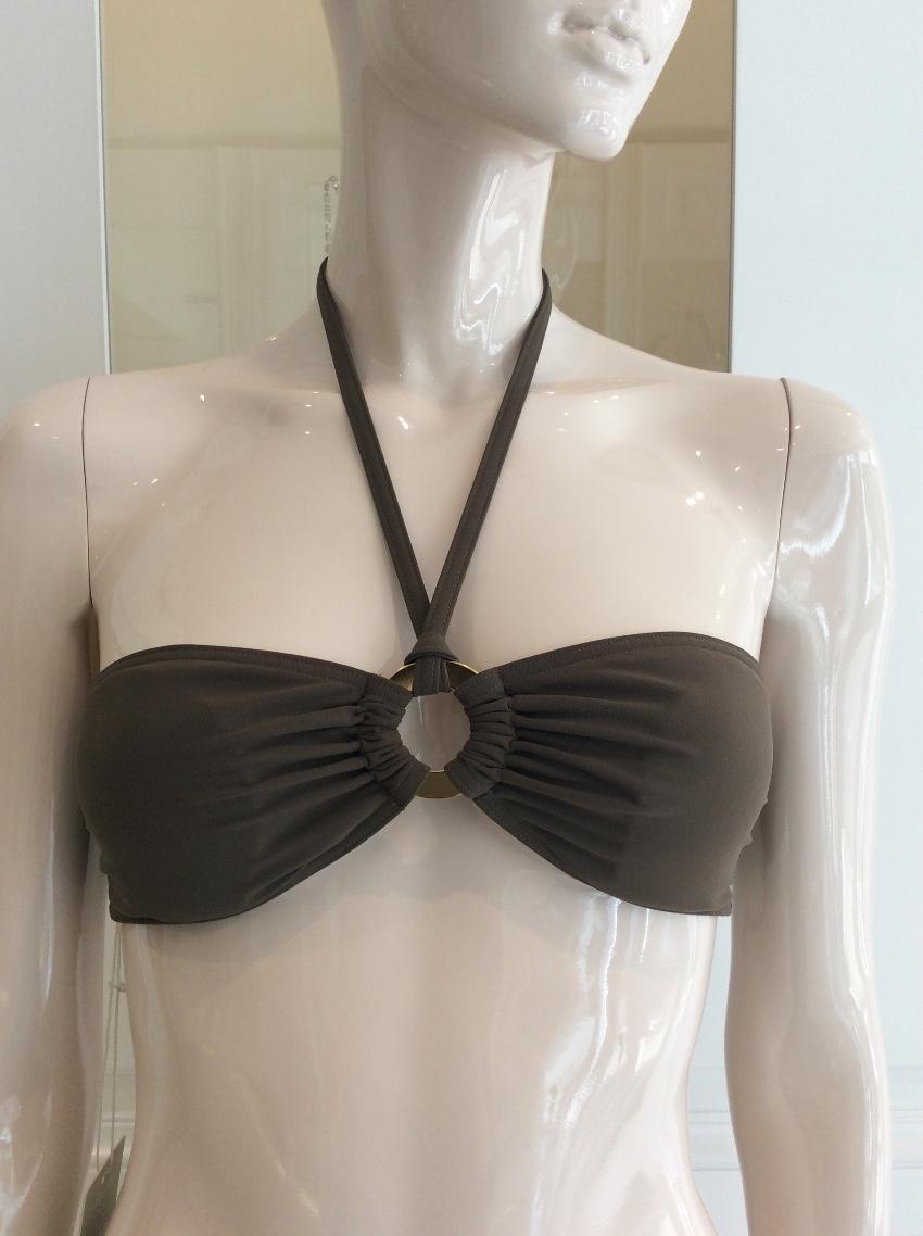 Carizzi Couture Khaki Bandeau Bikini