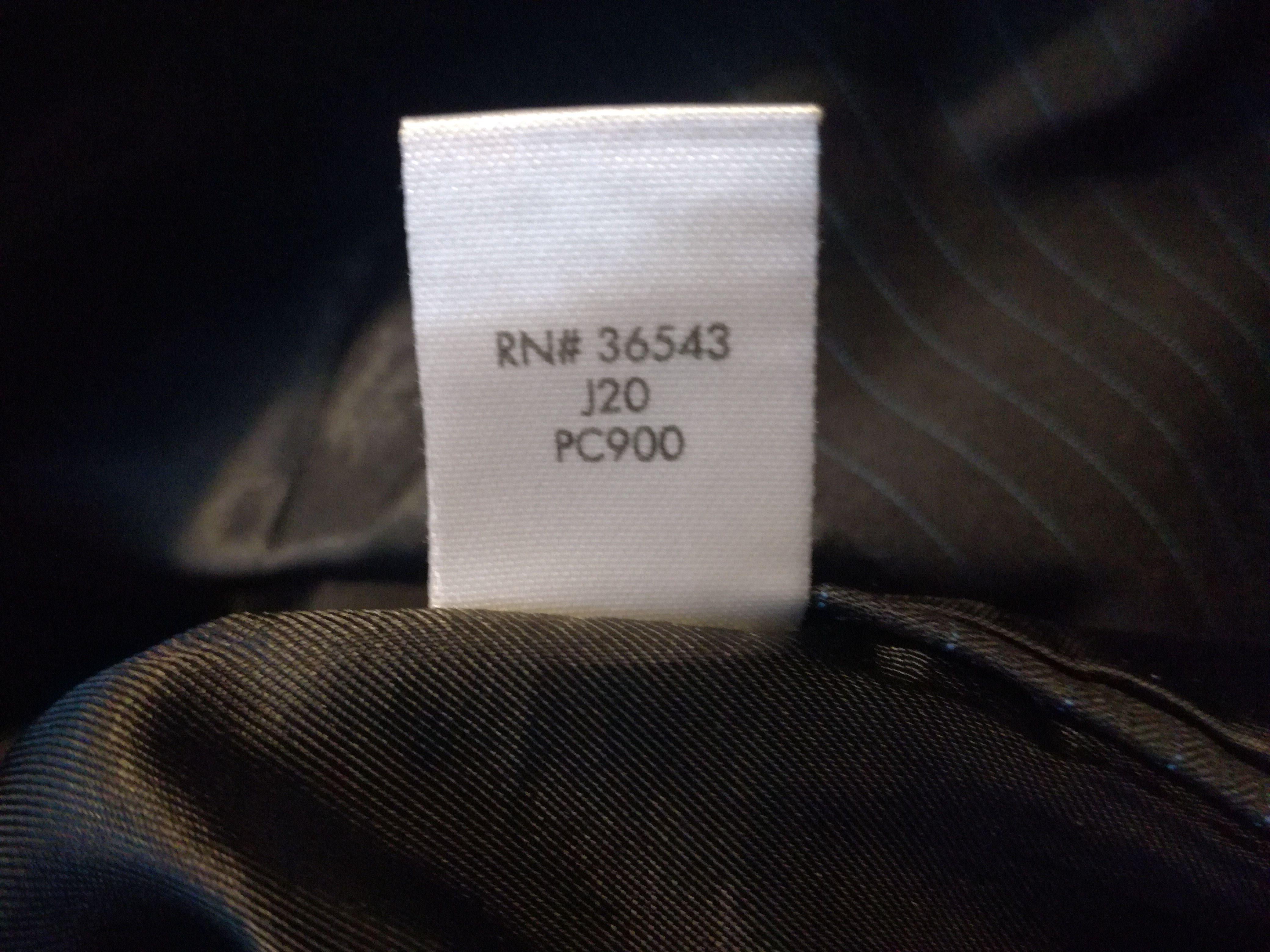 Calvin Klein Single Breasted Striped Suit Jacket