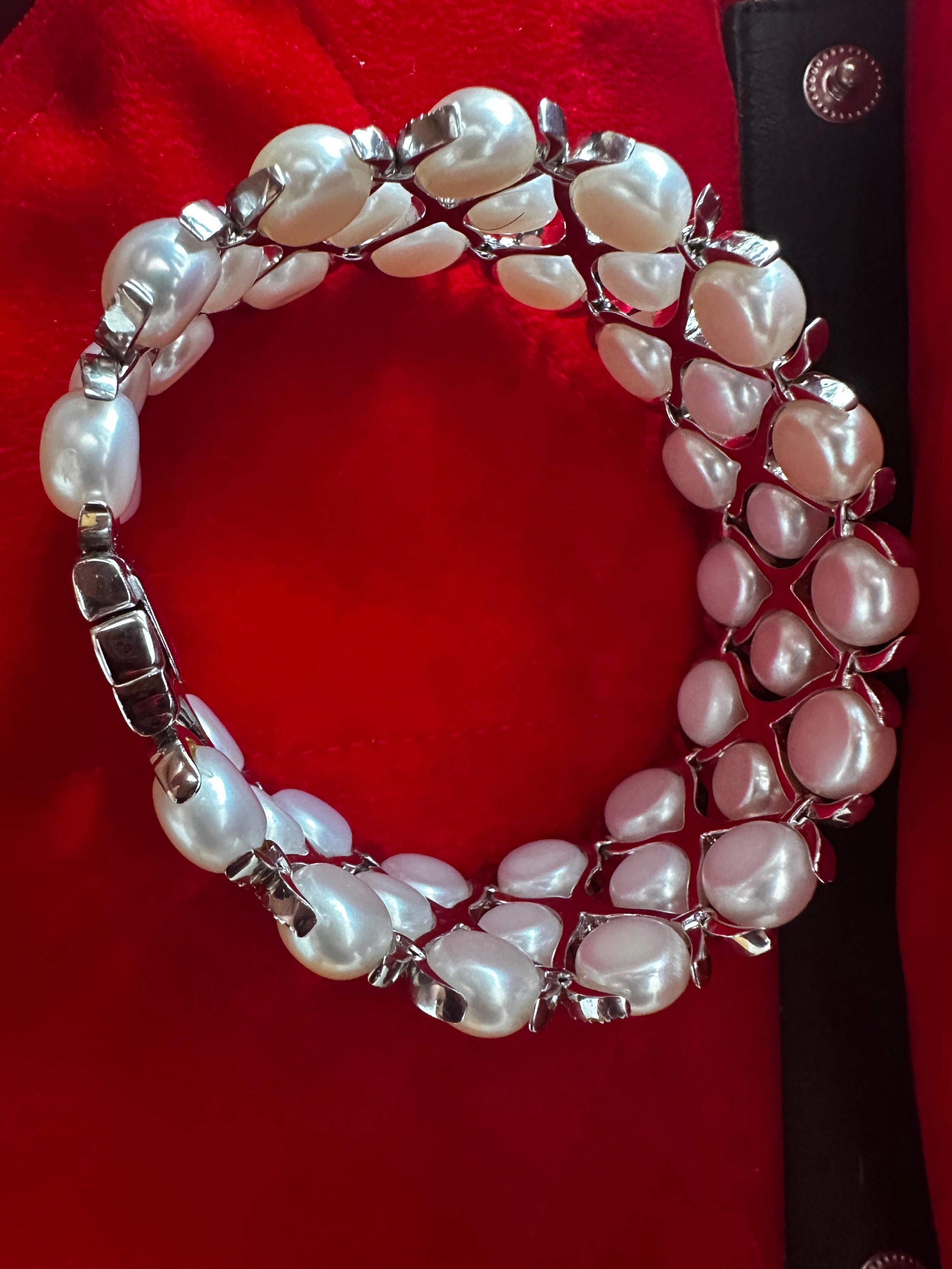 Yvel Pearl, White Gold And Diamond Cuff