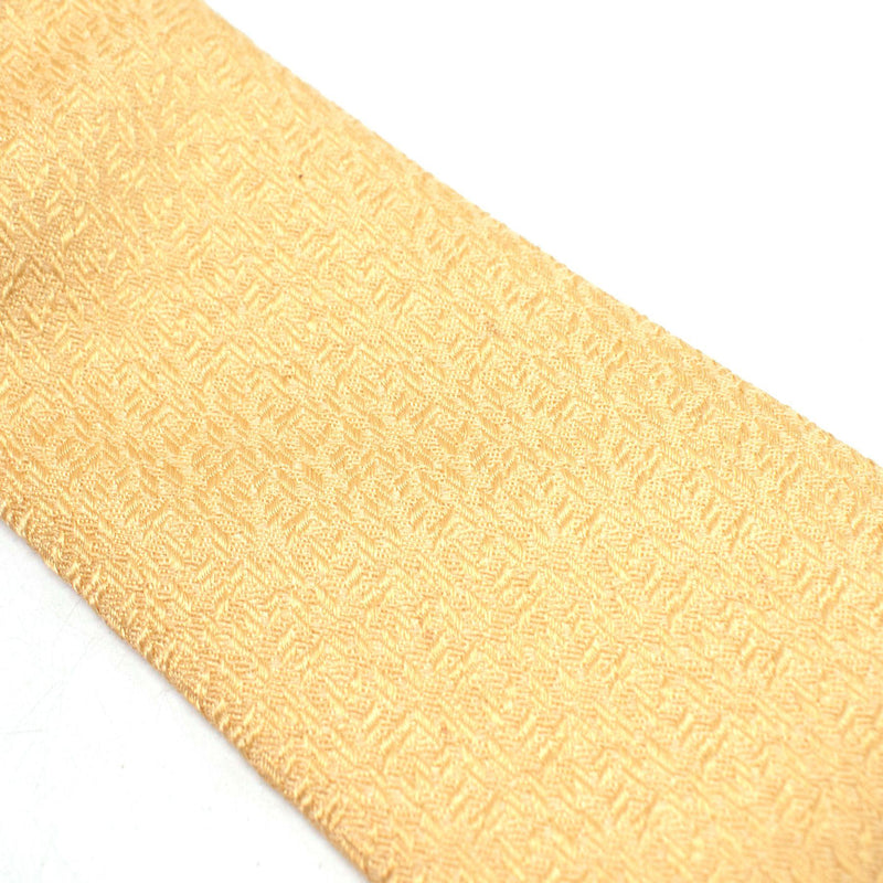 Gieves & Hawkes Yellow Textured Silk Tie