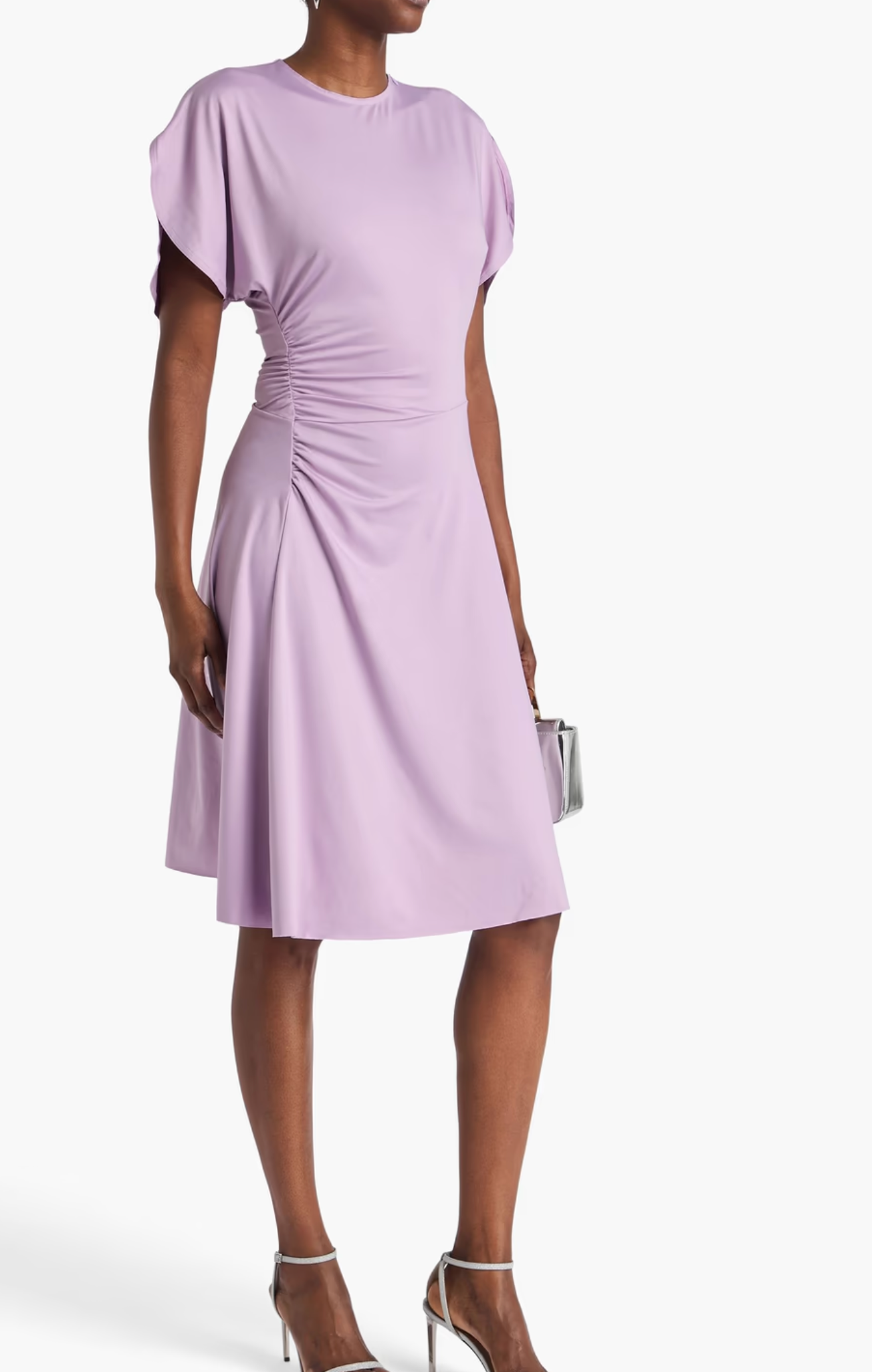 Victoria Beckham Ruched Stretch-Jersey Dress