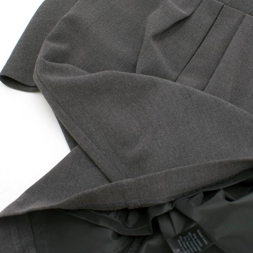 Black Halo Grey Sabrina Midi Dress