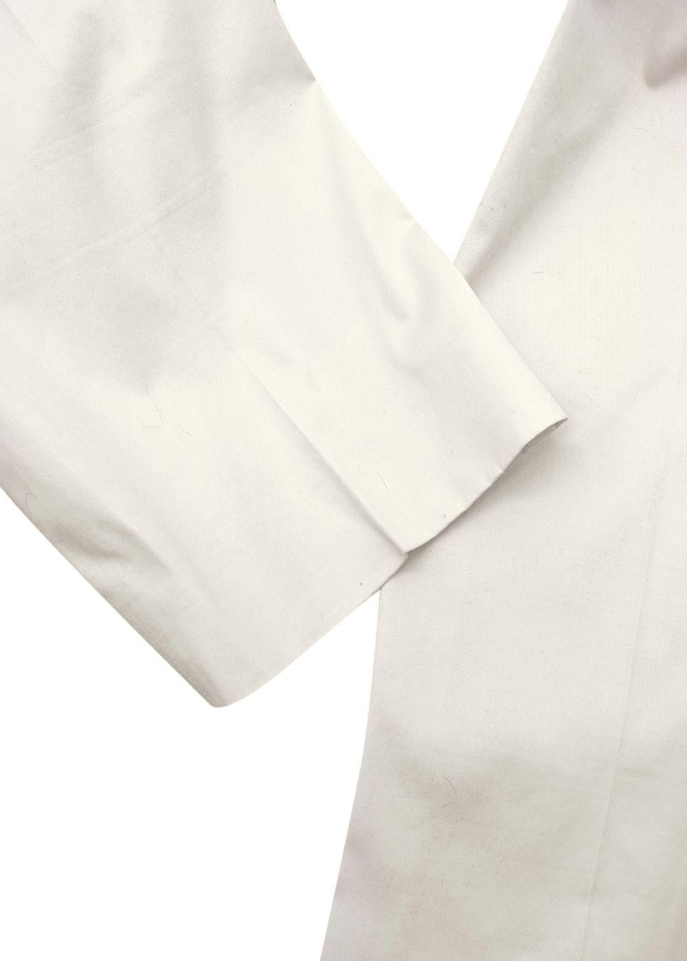 Cream Cropped Trousers