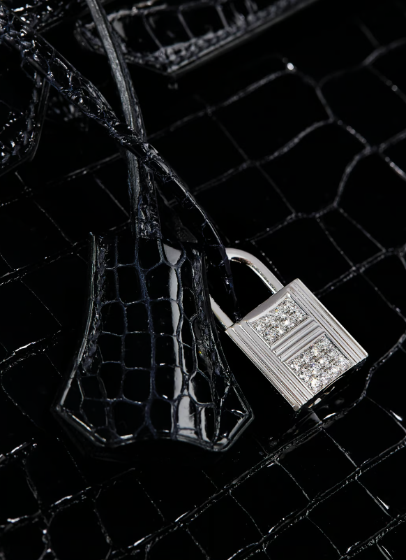 Hermès Birkin 25 Crocodile Porosus Lisse Bleu Marine