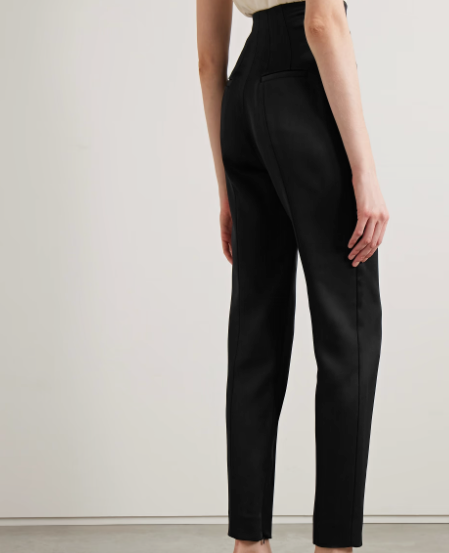 Khaite Lenn High-Rise Crepe Trousers