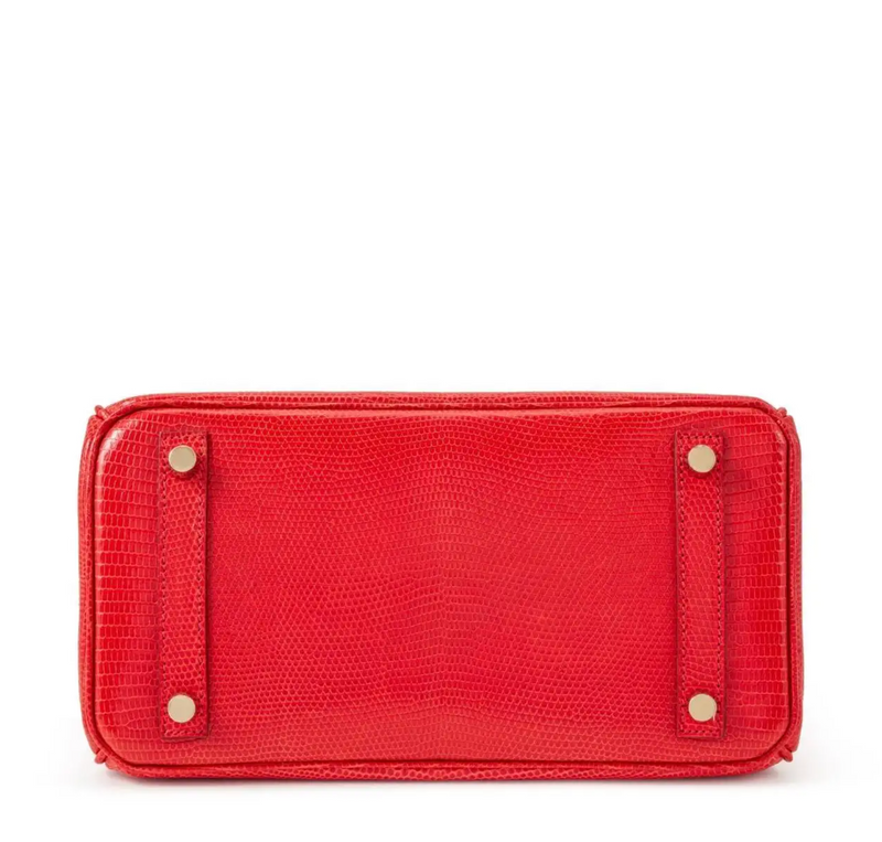 Hermes Birkin Rouge Exotique Niloticus Lizard 25cms