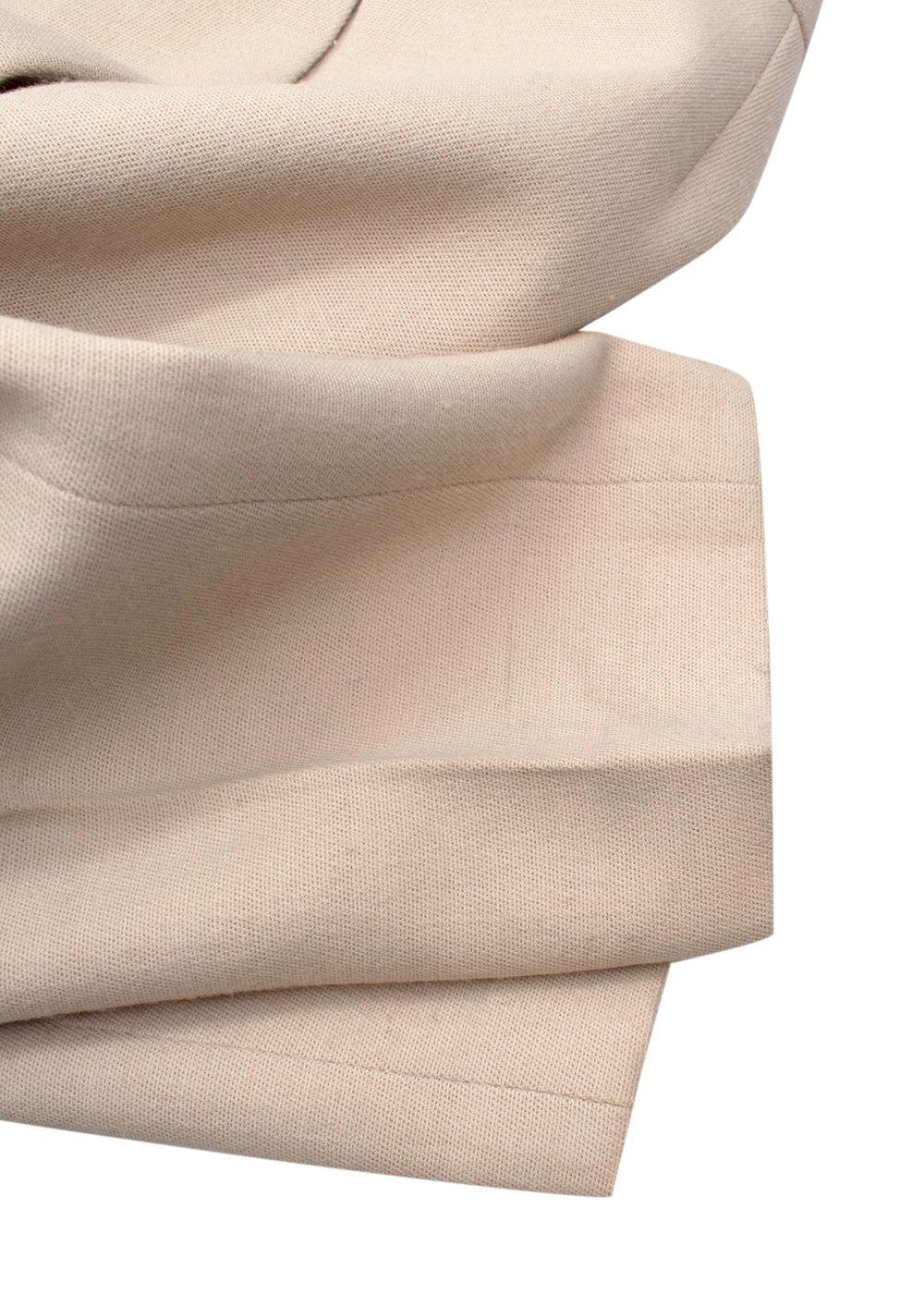 The Row Beige Wool Tailored Trousers