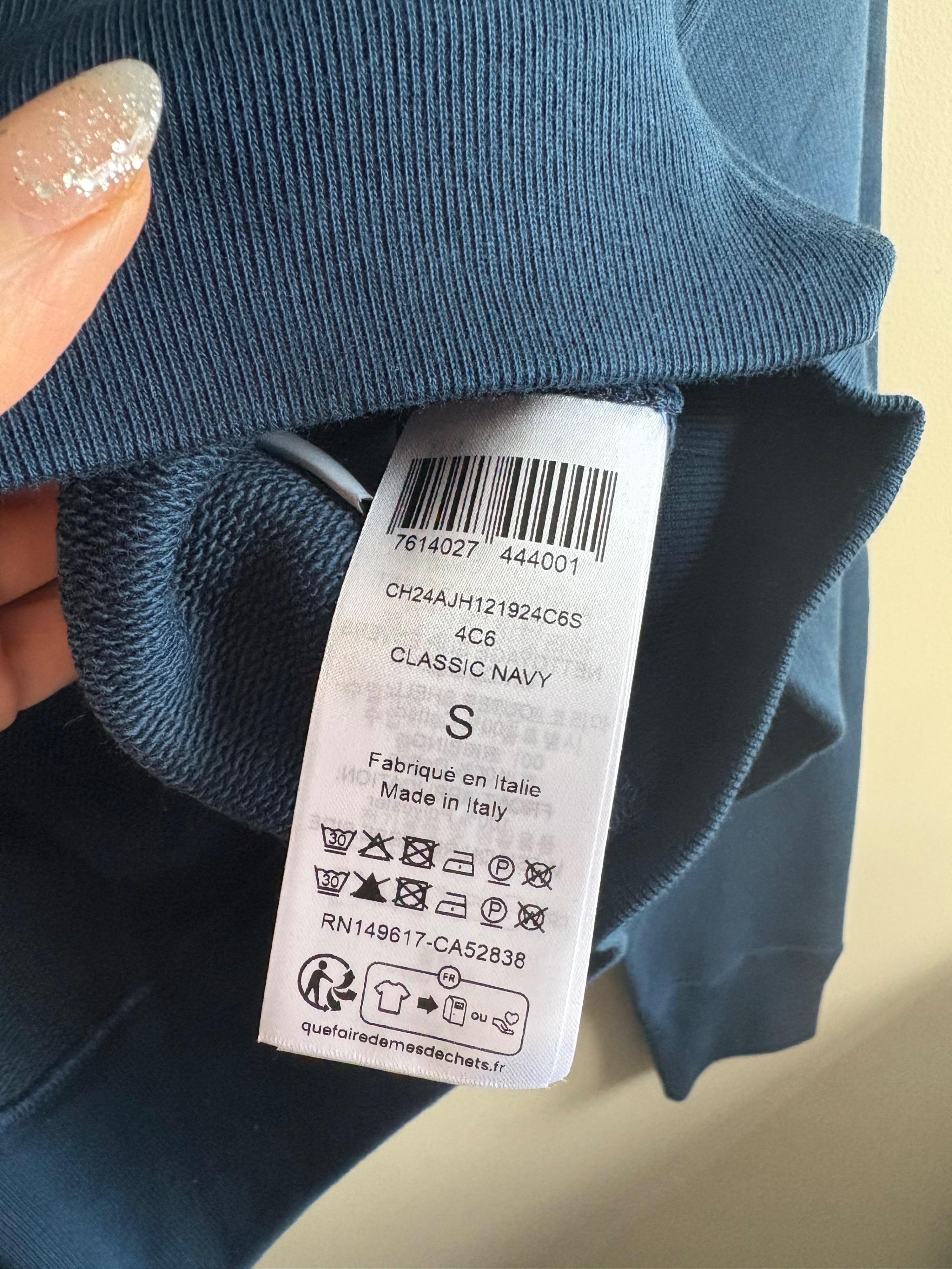 Chloe Blue Cotton Sweatshirt