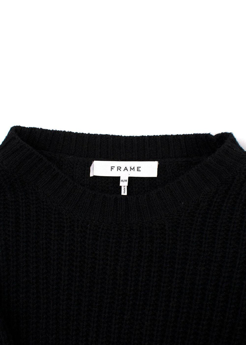Frame Black Rib Knit Jumper