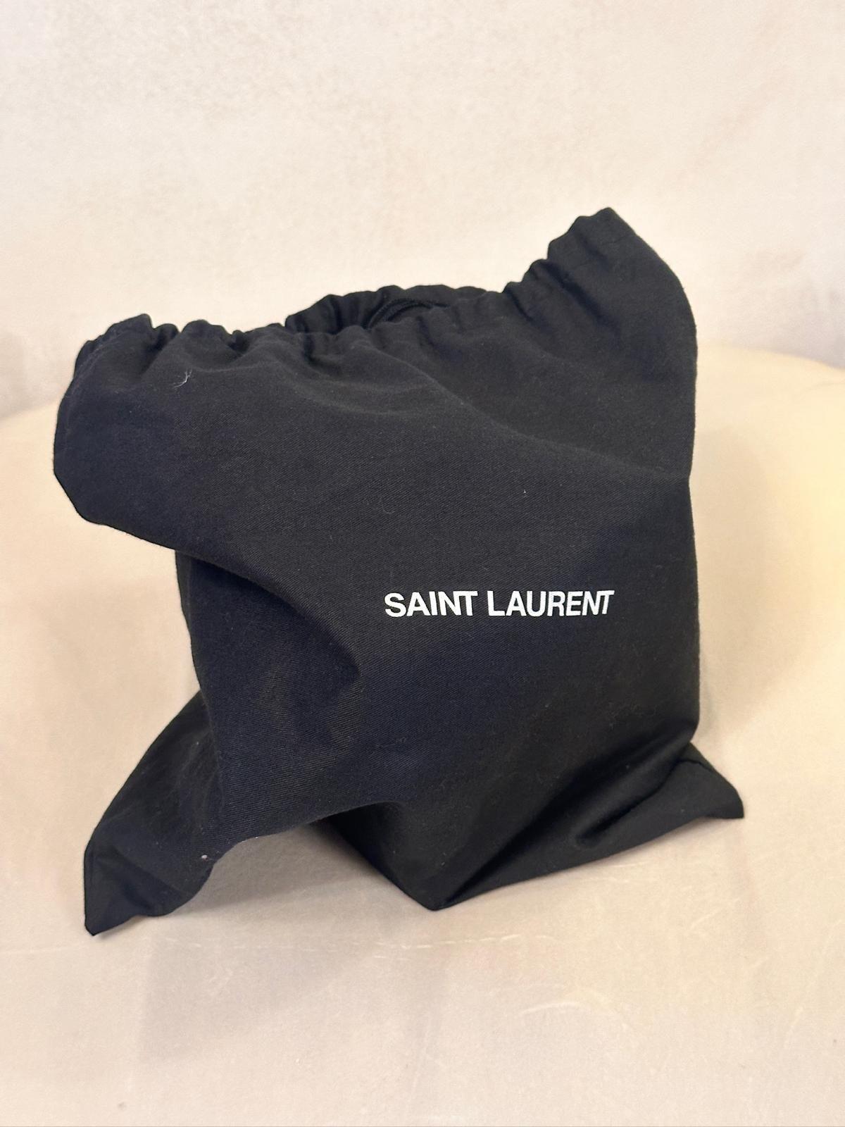 Saint Laurent Black Patent Leather Box Bag