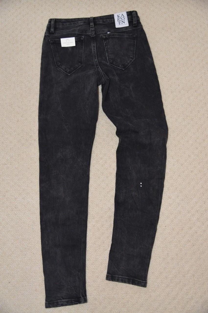 Zoe Karssen Patti Raven Skinny Fit Low Mid Rise Jean Black