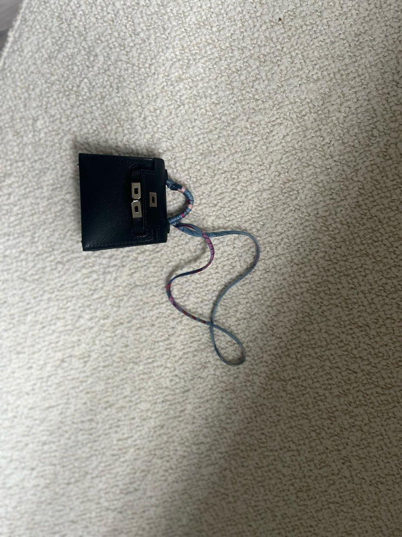 Hermes Noir Mini Kelly Twilly Bag Charm