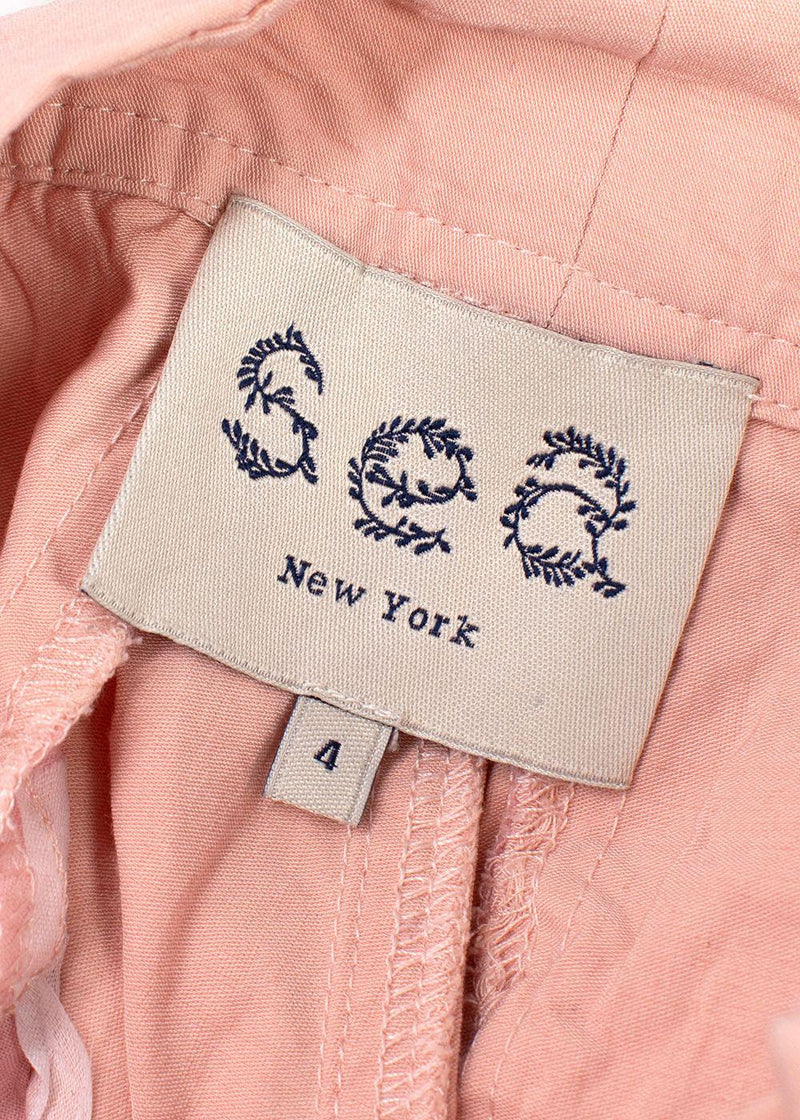 Sea New York Pink Cargo Linen Blend Trousers