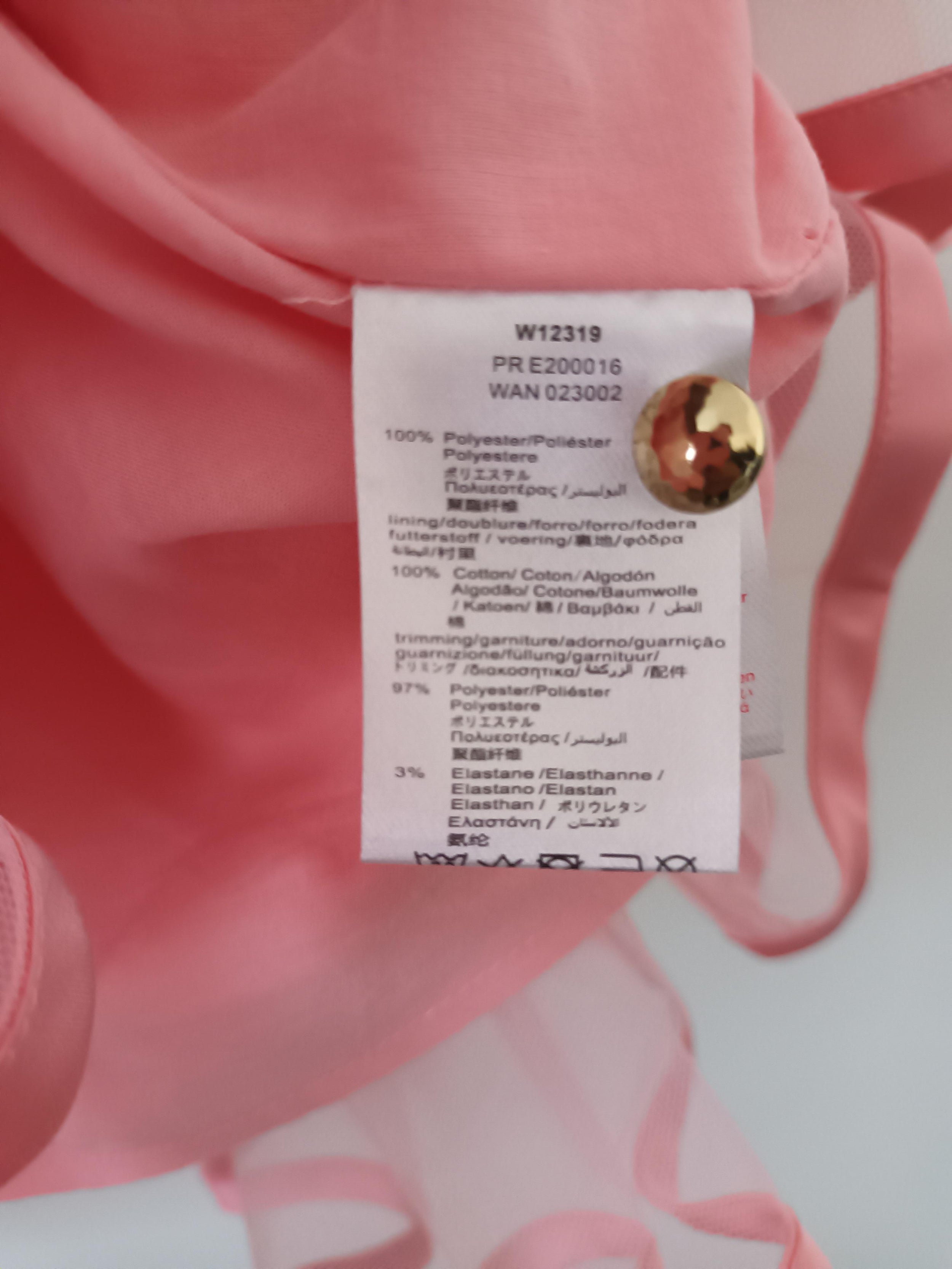 pink tulle ruffled party dress