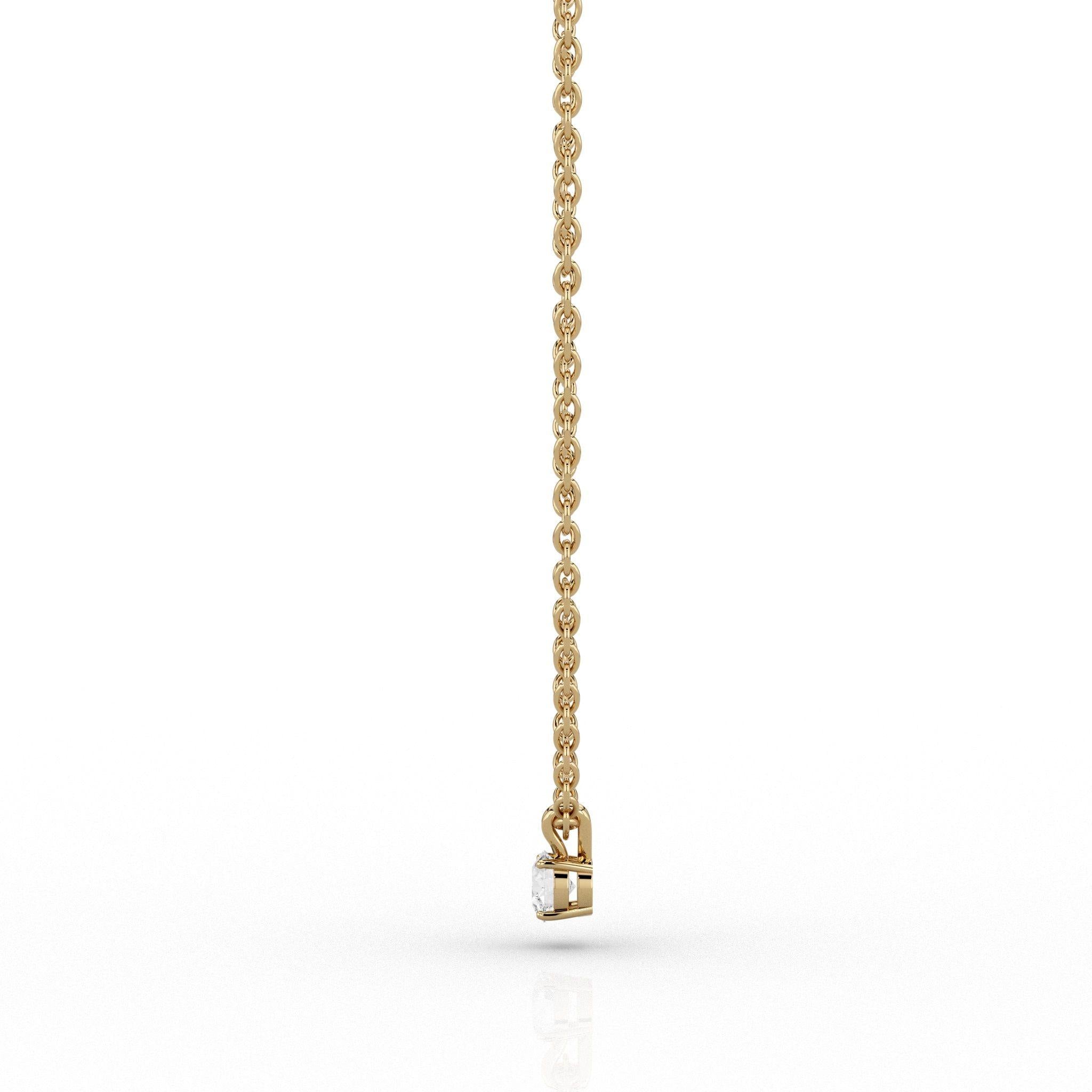 Sky Diamonds Luna 0.13ct Pendant in 9ct Yellow Gold