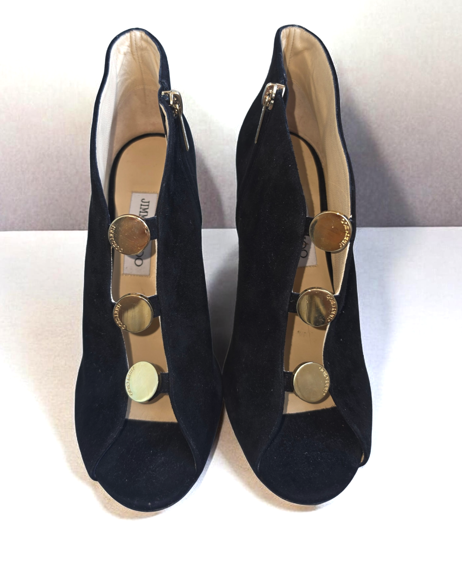 Jimmy Choo Black Suede Lorna Booties