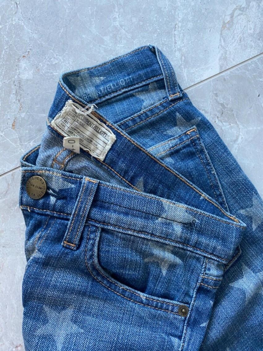 Current/Elliott Star Print Skinny jeans