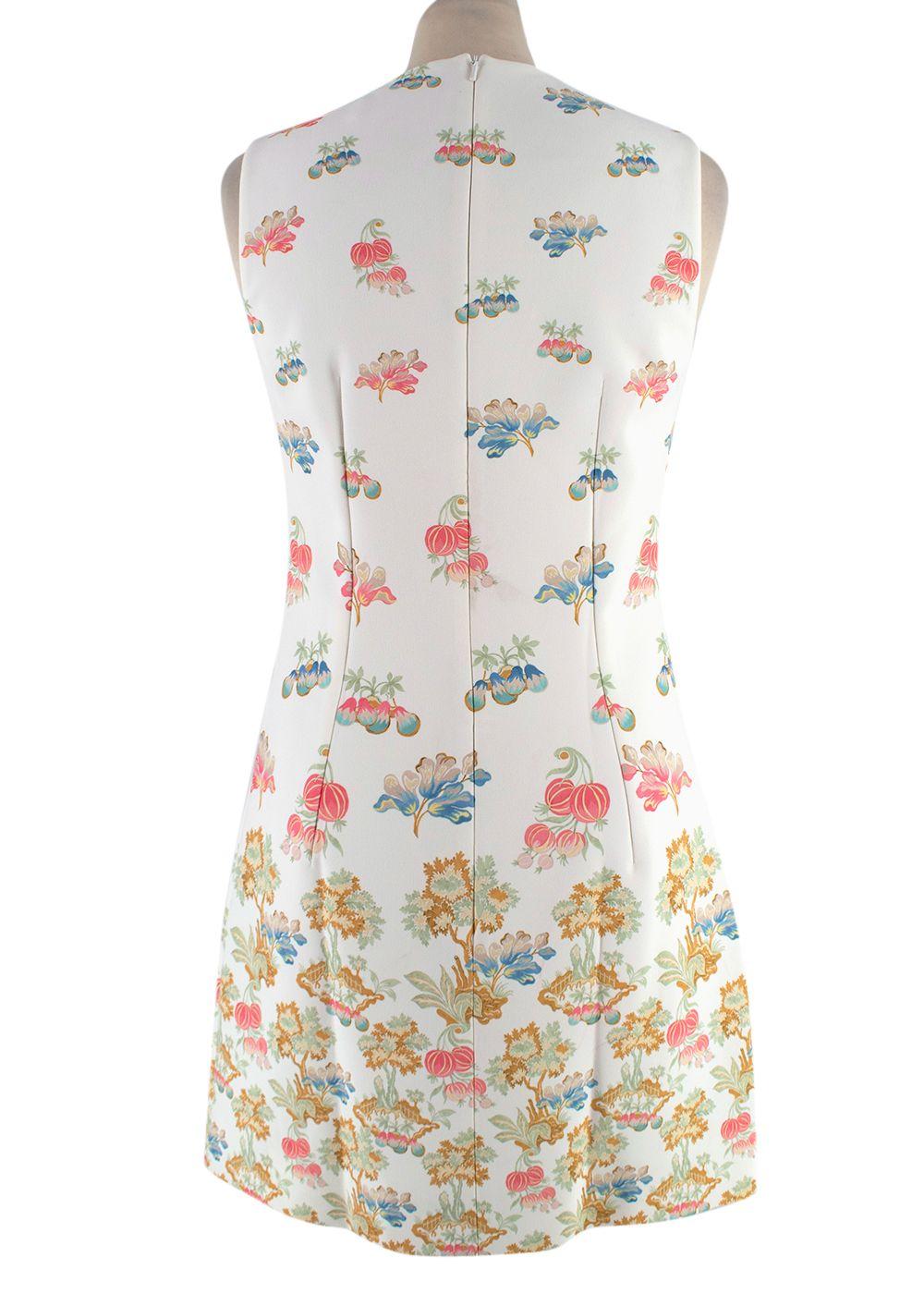 Peter Pilotto White Floral Mini Dress