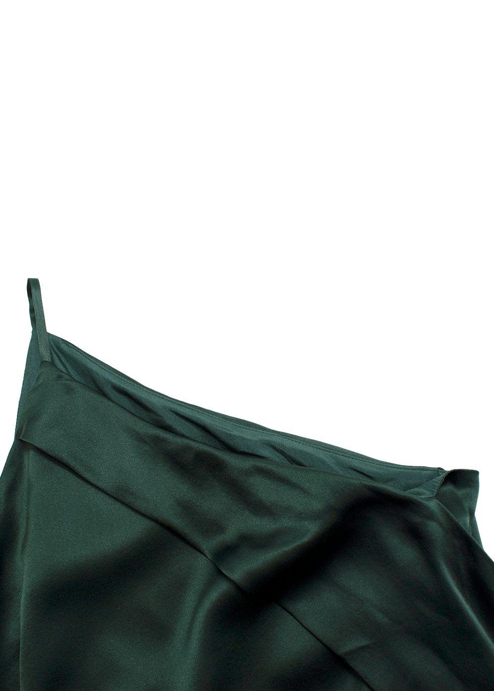 Michelle Mason One-Shoulder Silk Midi Dress