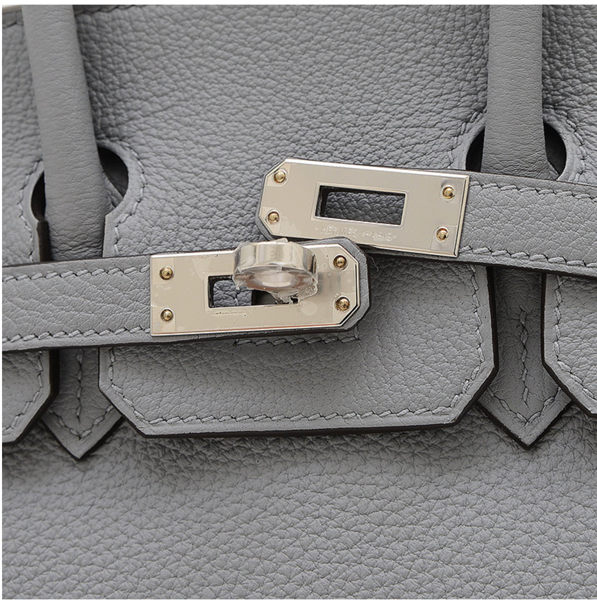 Hermès Grey/Gold Hardware Birkin 25