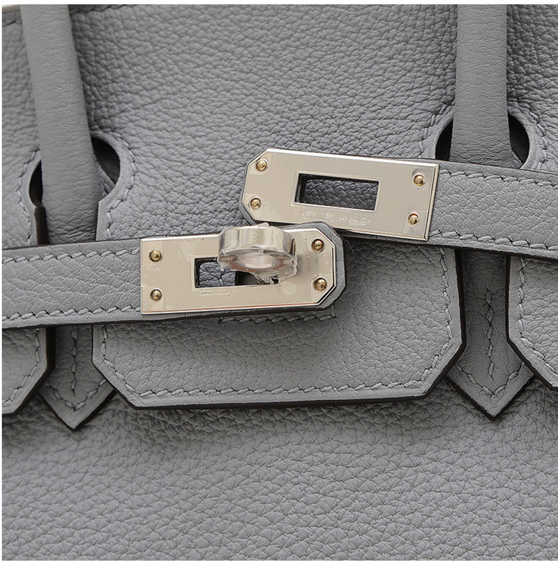 Hermès Grey/Gold Hardware Birkin 25