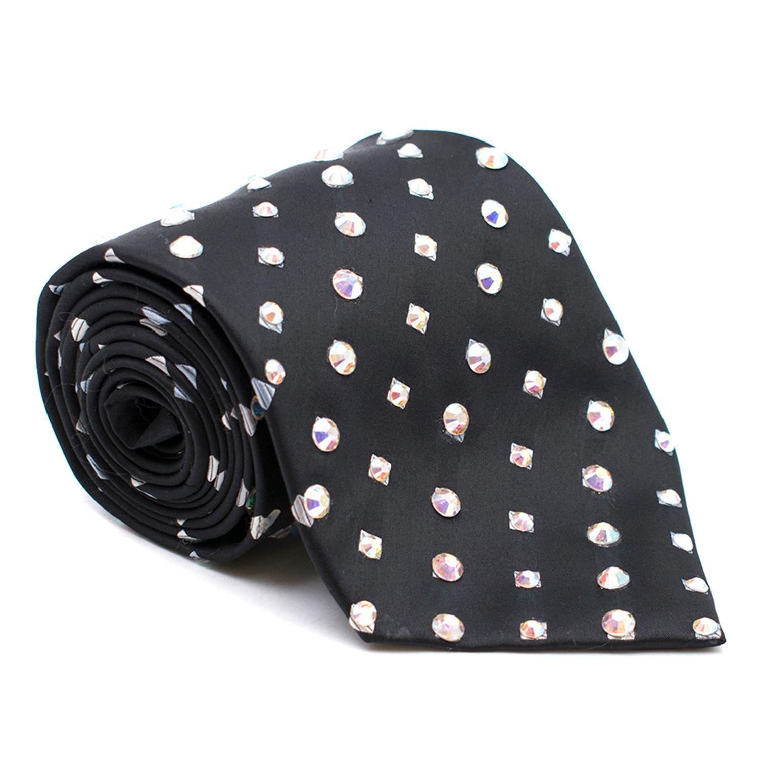 Milan Collection Crystal Embellished Tie
