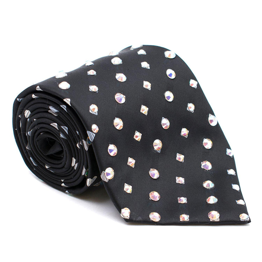 Milan Collection Crystal Embellished Tie