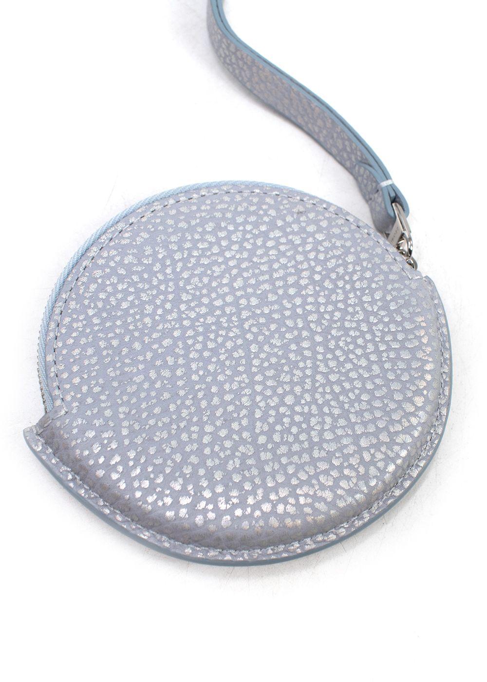 Delvaux Metallic Blue Coin Purse
