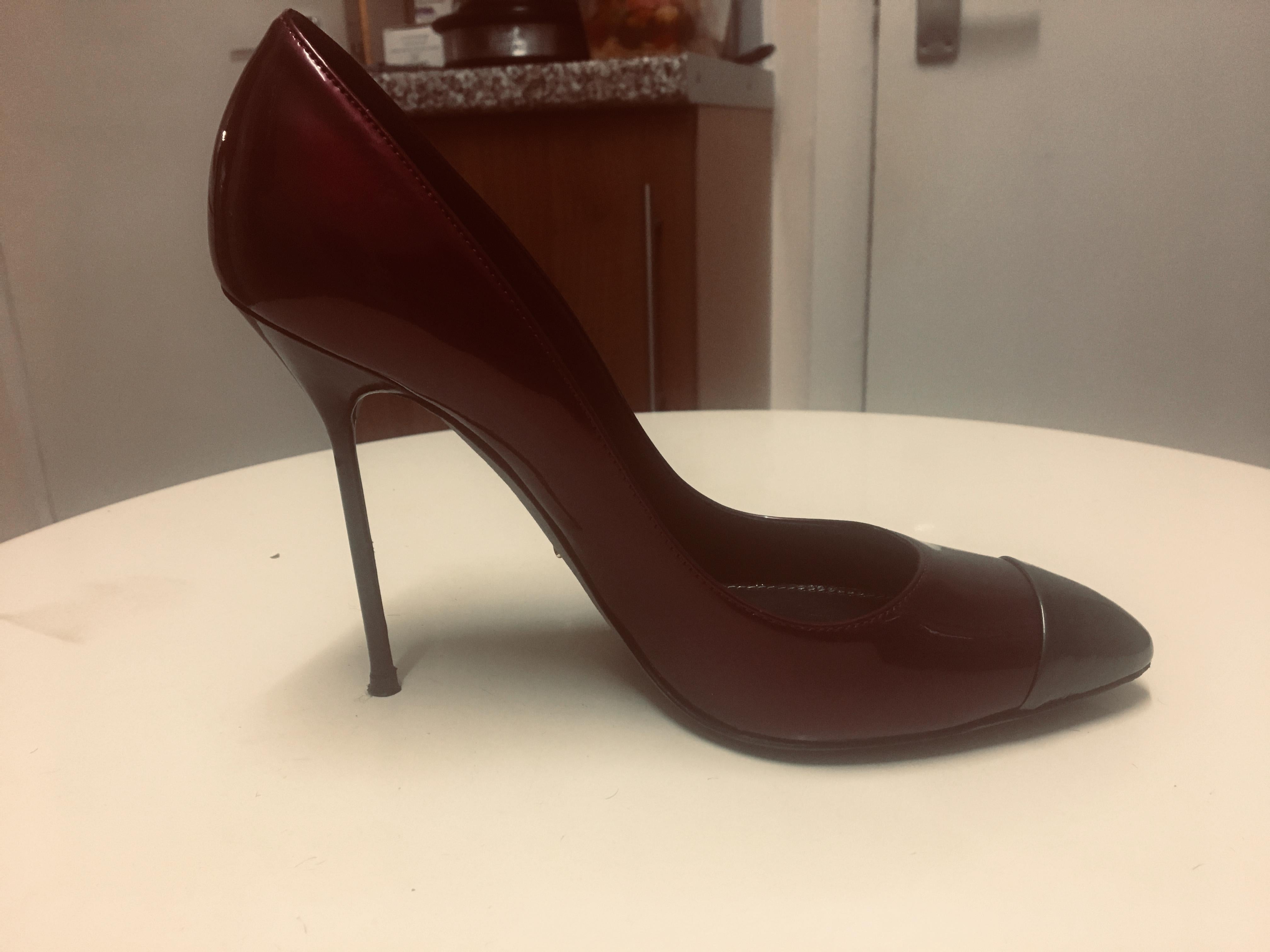 Sergio Rossi Metallic Two Tone Pumps