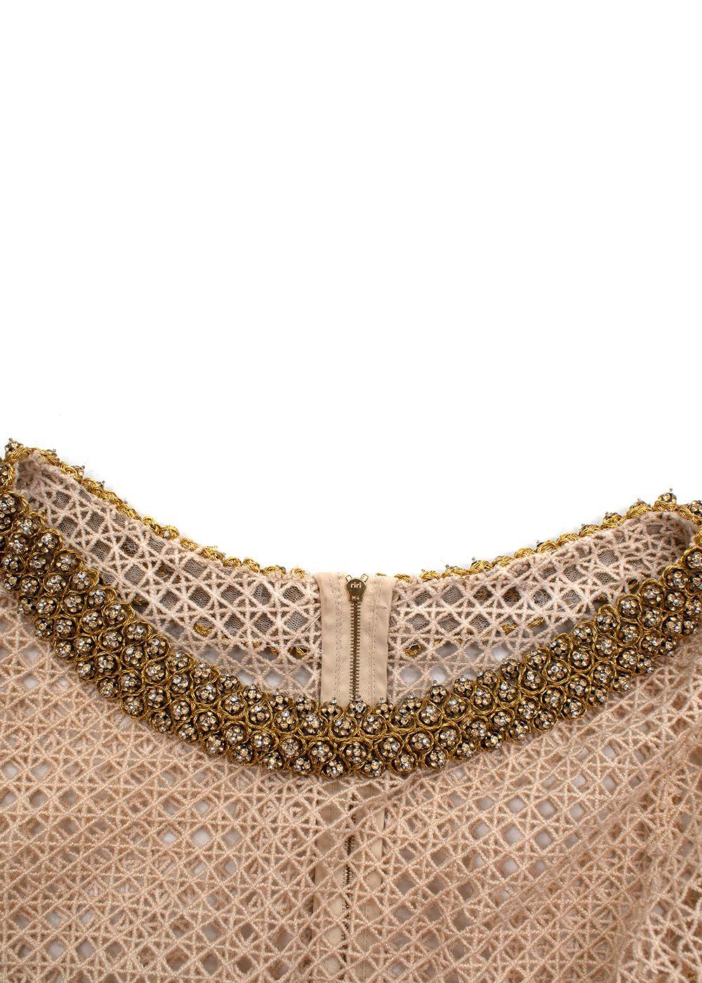 Embellished Crochet Top