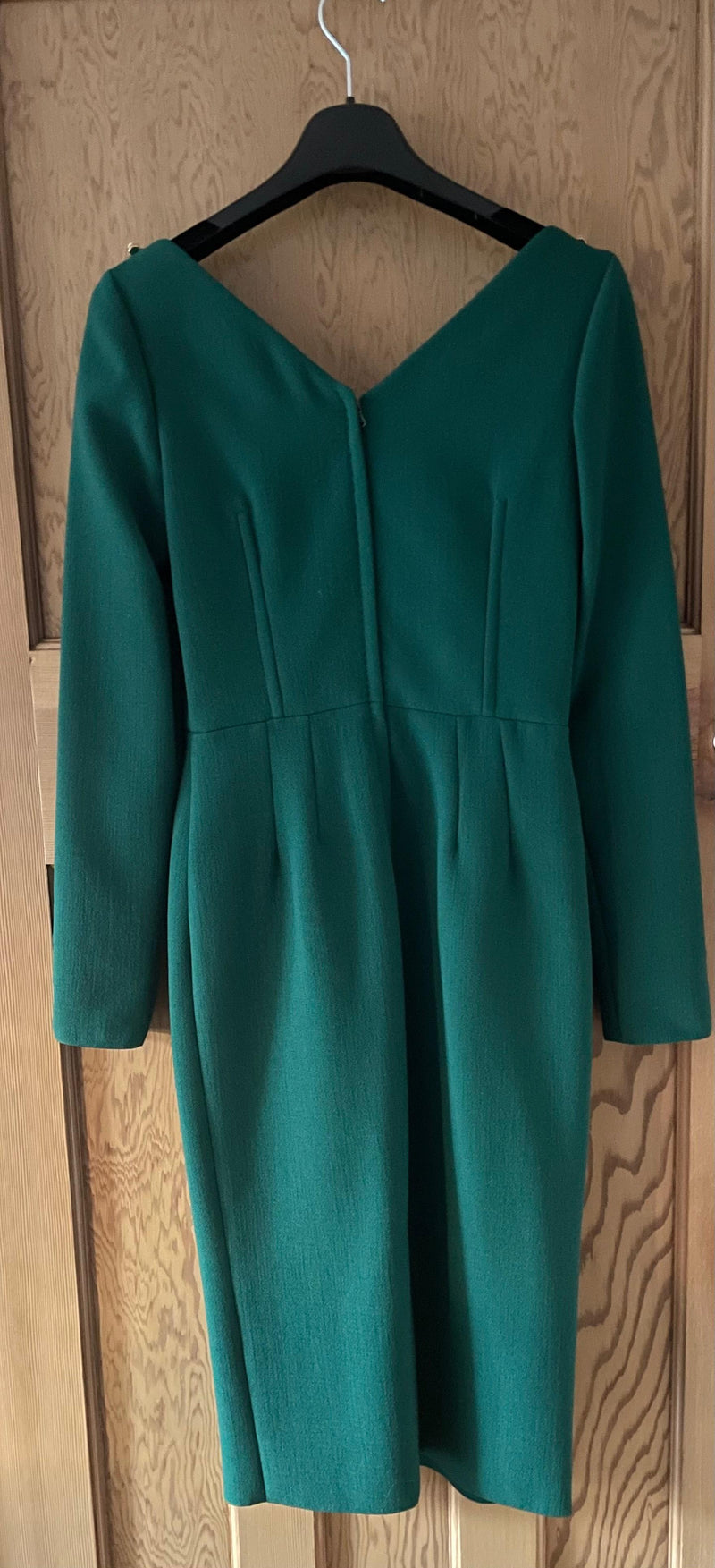 Dolce & Gabbana Green Jewel Embellished Midi Dress