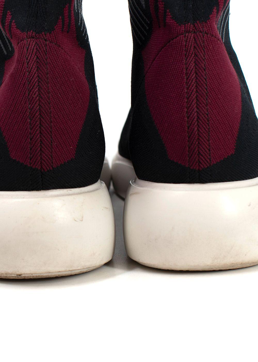 Prada Black Cloudbust 40 High-top Trainers