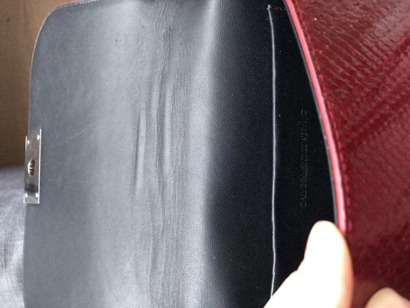 CALVIN KLEIN 205W39NYC Red Python Crossbody Bag