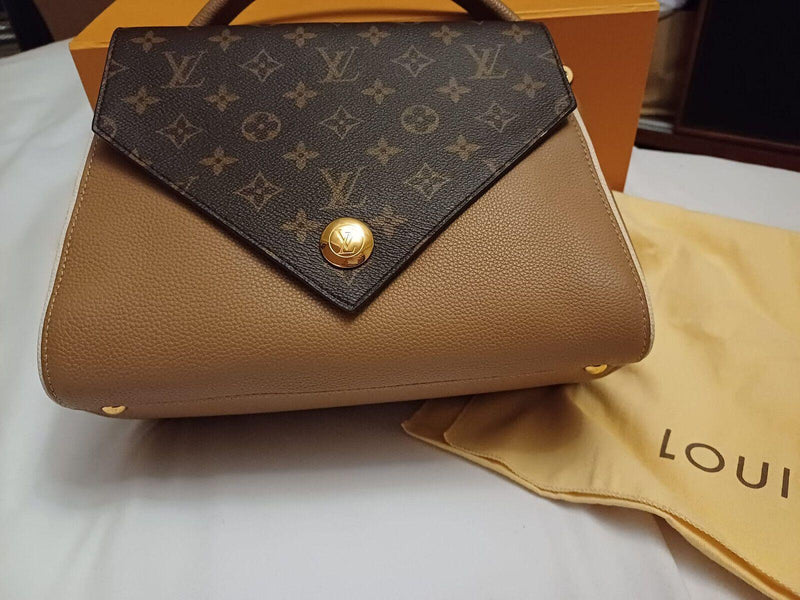 Louis Vuitton Sesame Monogram Canvas and Leather Double V Bag