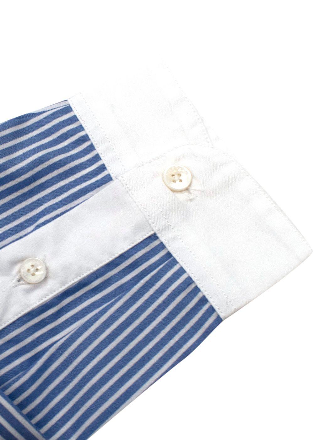 Blue & White Striped Shirt
