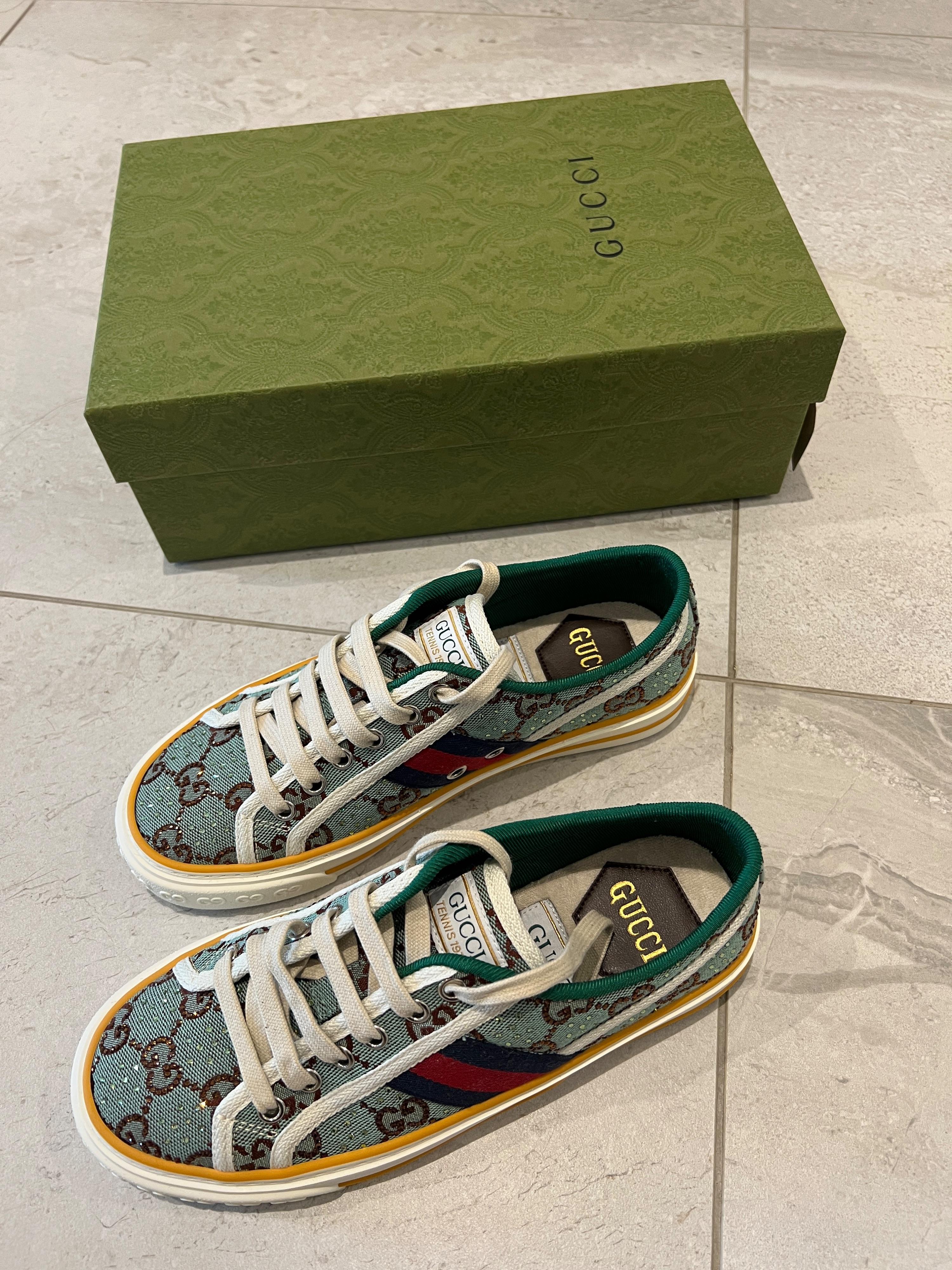 Crystal Embellished GG Sneakers