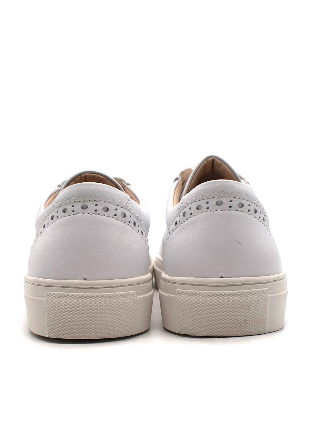 Ulla Johnson White Sneakers with Scallop Detail