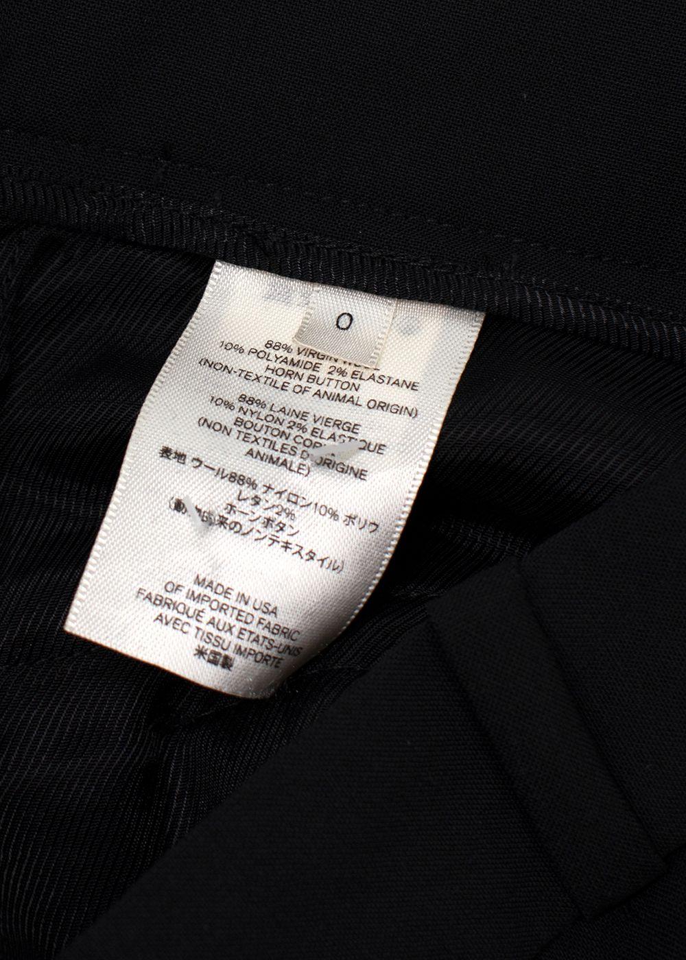 The Row Black Straight Leg Tailored Trousers