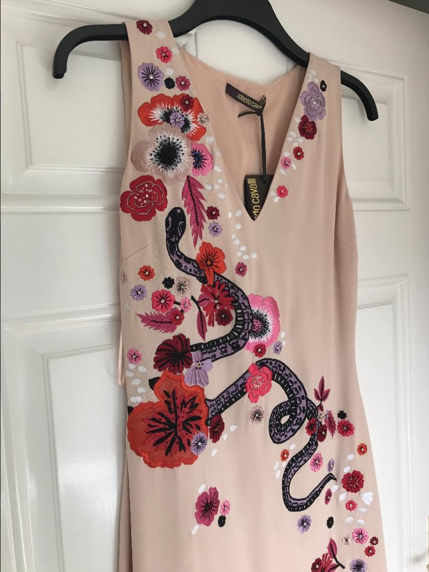 Roberto Cavalli Embroidered Dress