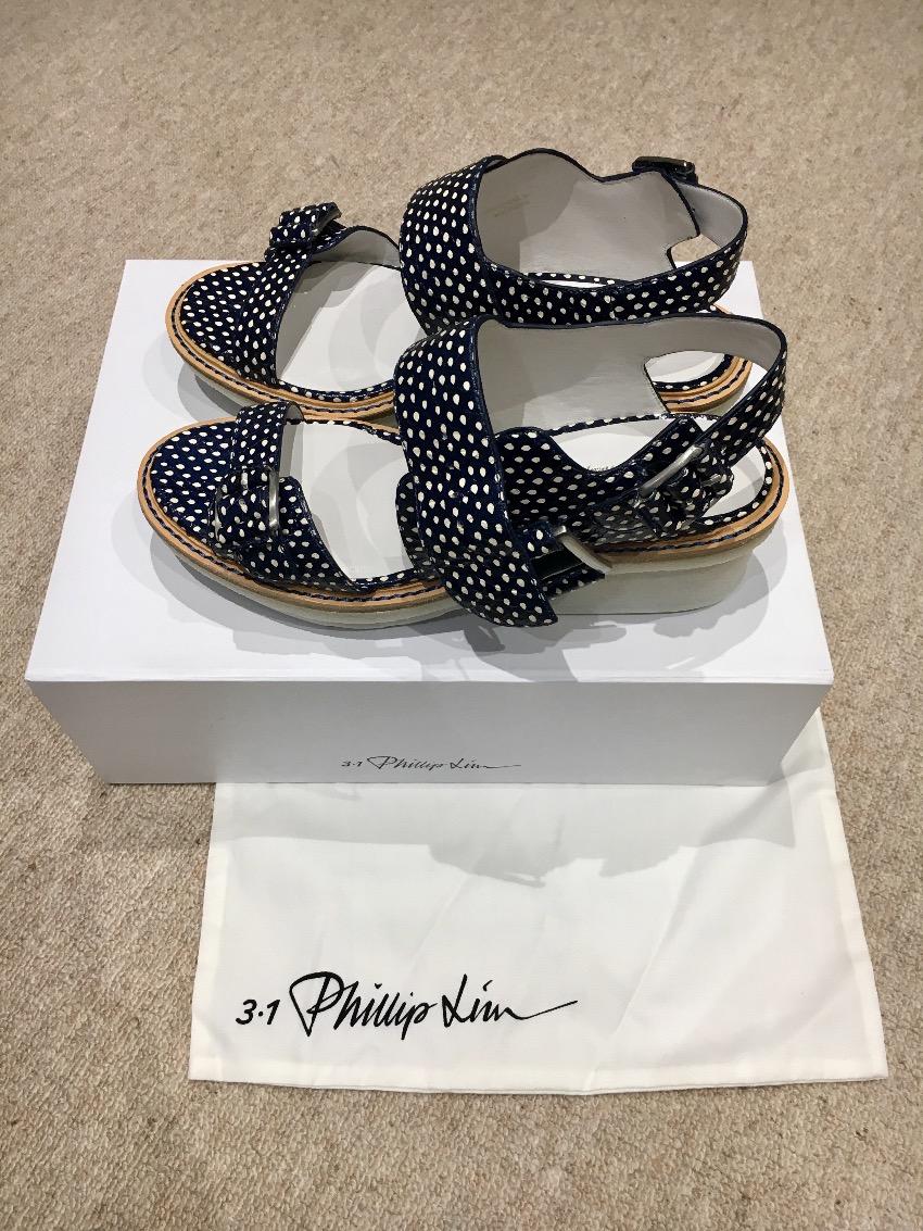 3.1 Phillip Lim Mallory Navy Sandal