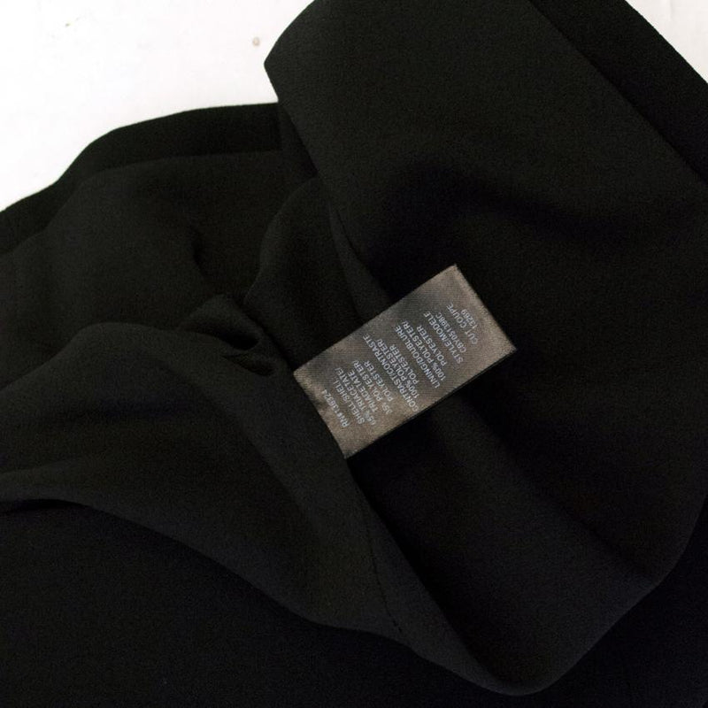 Halston Heritage Black High Neck Crepe Dress with Studs