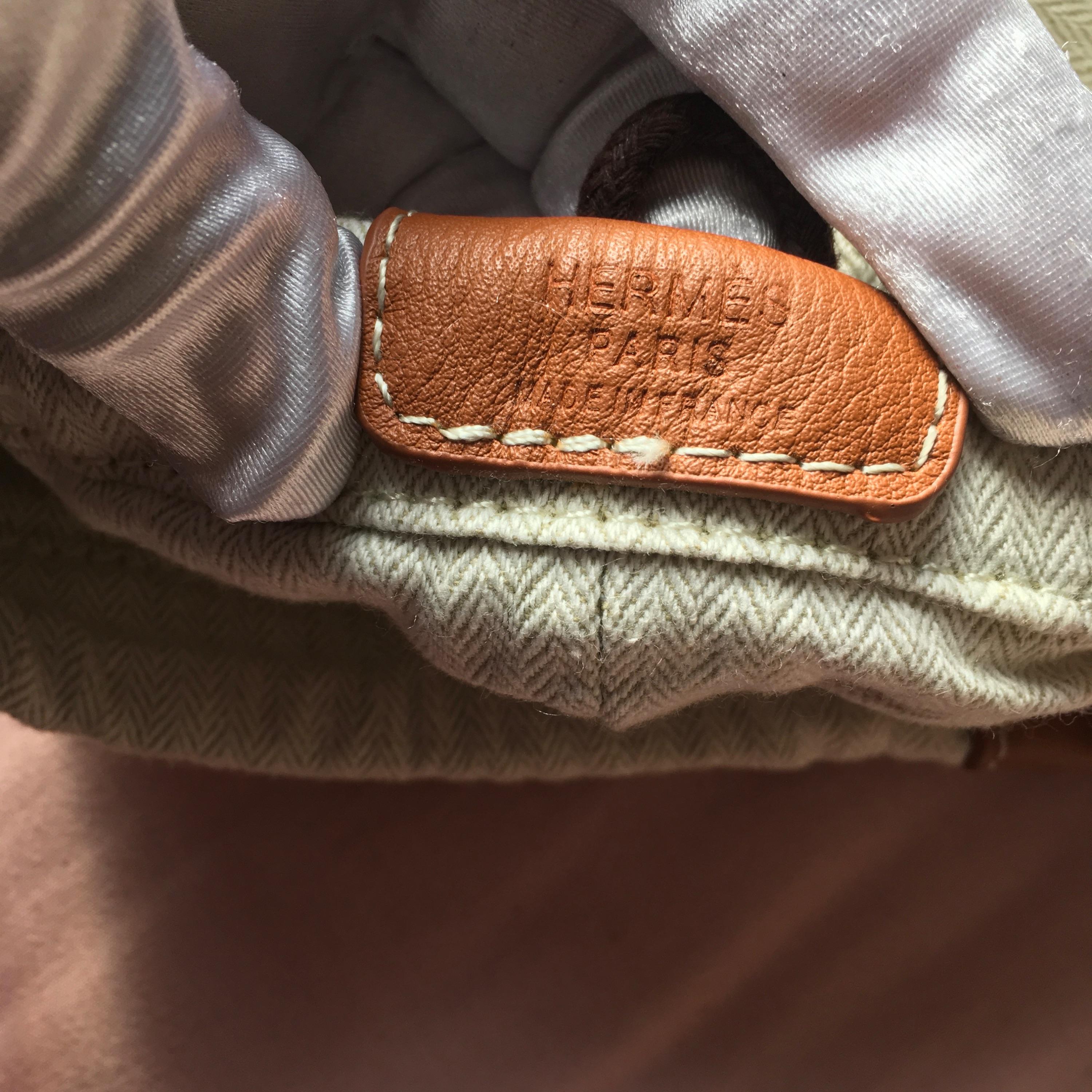 Hermes Canvas Barenia Fourbi 25 MM Bag Insert