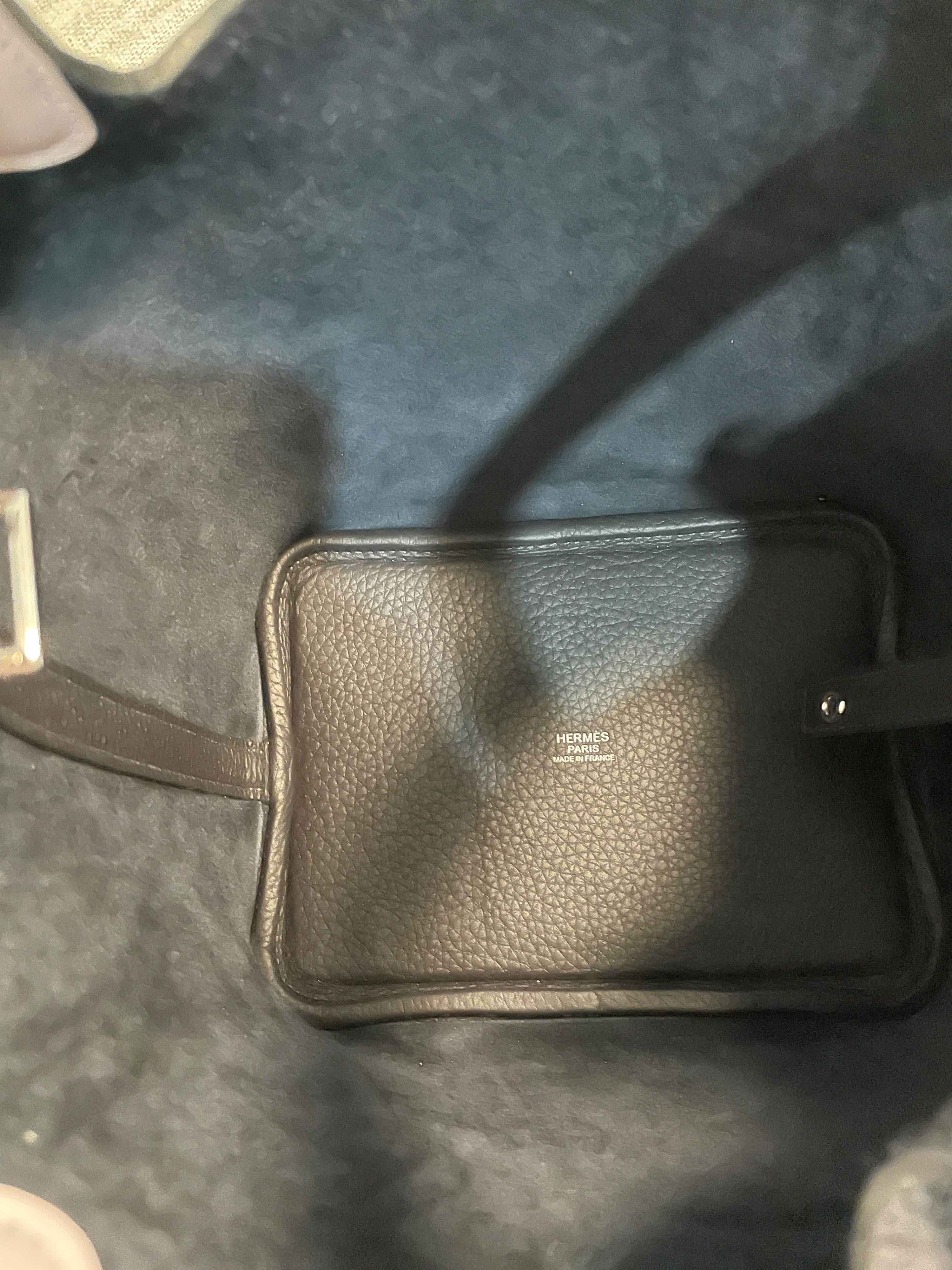 Hermes Limited Edition Picotin 18 in Caban and Mauve Sylvester Clemence Leather with Palladium Hardware