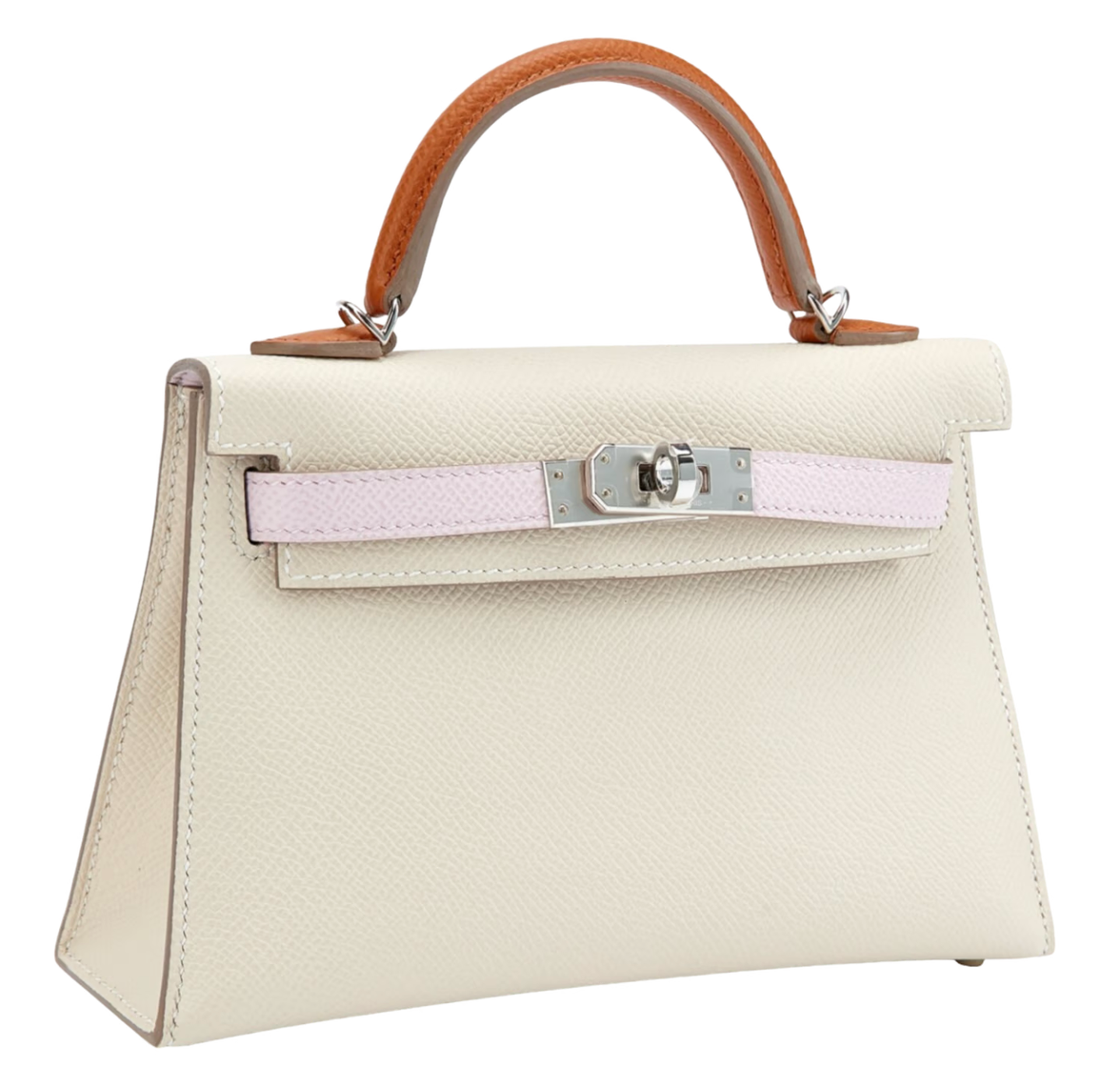 Hermès Mini Kelly Epsom Sellier Tricolour Palladium Hardware